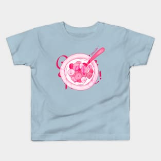 PINK Bowl of Cereal Kids T-Shirt